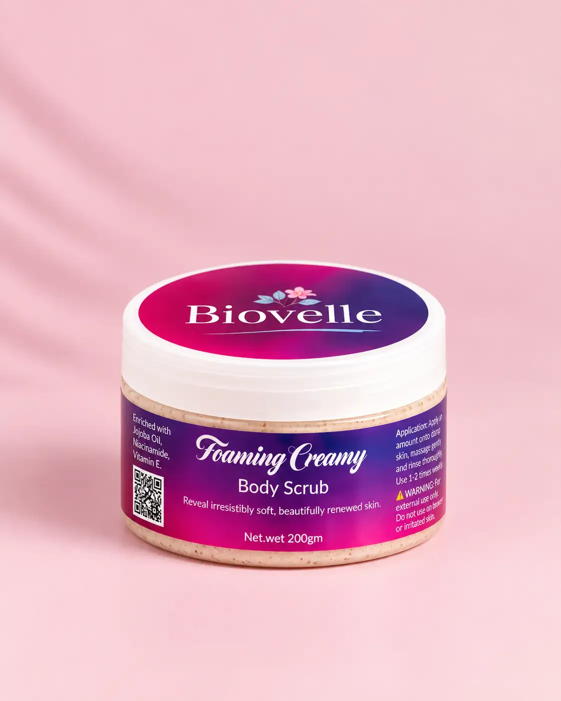 Biovelle Foaming Creamy Body Scrub 🍓